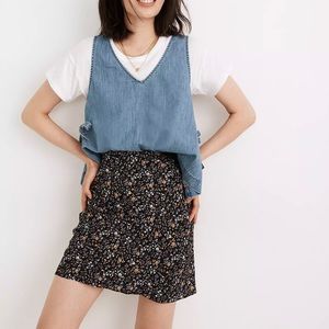 Madewell NWT  Mini Slip Skirt in Folkmagic Floral